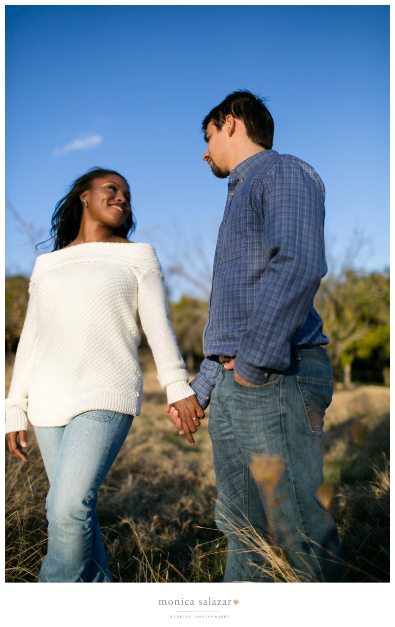 engagement pictures at white rock lake in dallas texas and interracial wedding