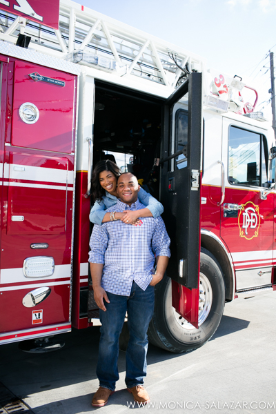 fire station engagement photos